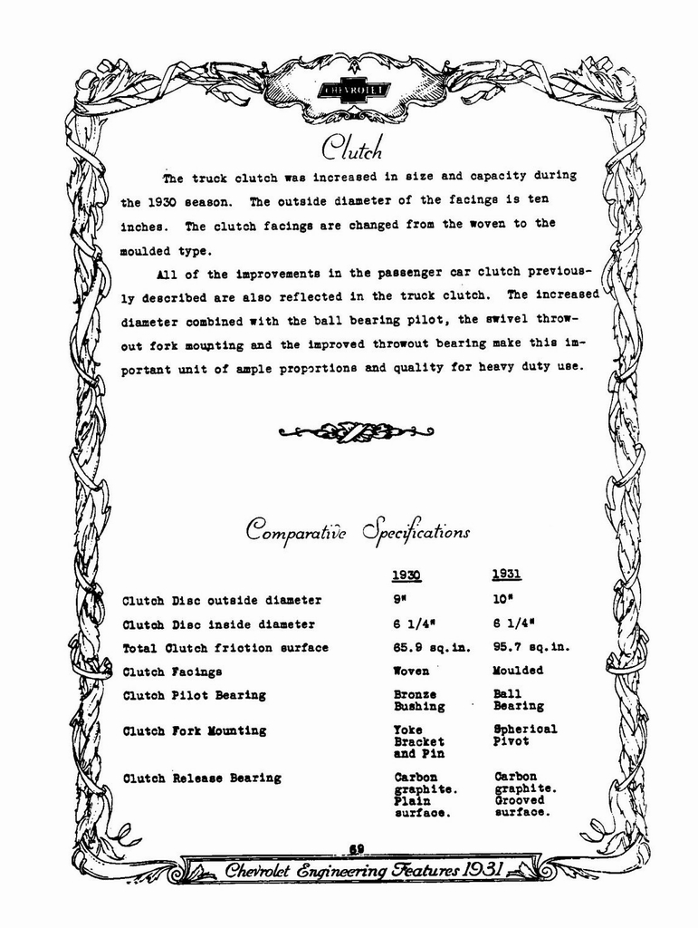 1931 Chevrolet Engineering Features Page 65